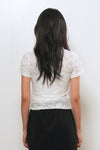 General Idea WOMAN Floral Sheer Short Sleeve T-Shirt