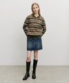 Marithé François Girbaud Regular Logo Stripe Polo Knit