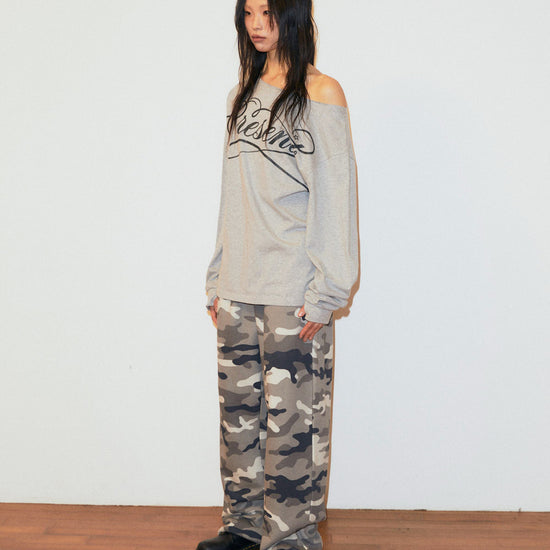Mahagrid Camo Applique Sweatpant