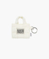 Marithé François Girbaud Classic Logo Mini Padding Bag Keyring Ivory