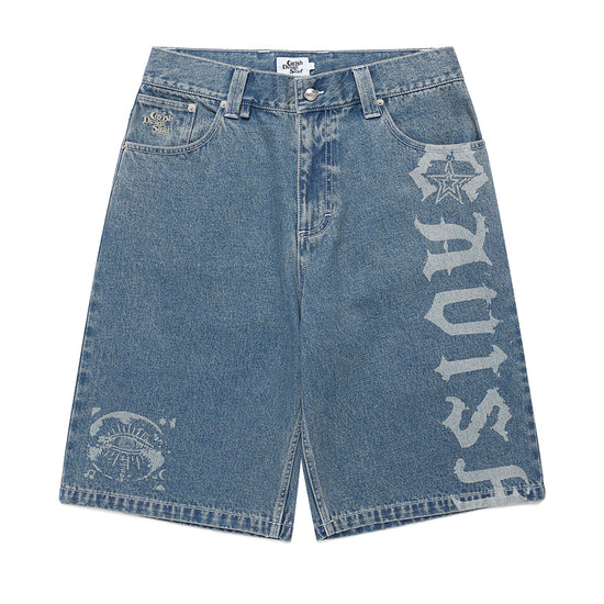 Cavish Overdyed Denim Shorts