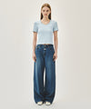 Marithé François Girbaud W DEEP NECK RINGER TEE