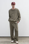 General Idea UNISEX Cotton Logo Loose Fit Sweatshirt Set