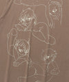Nice Ghost Club Heaven Gatekeeper Line Tee [Brown]