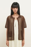 General Idea WOMAN Loose Fit Crochet Lace Half Cardigan
