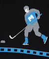 Mahagrid Hockey Knit Zip-Up Hoodie