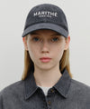 Marithé François Girbaud Denim Washing Regular Logo Ball Cap Indigo