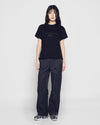 ADLV Woman Two Tone Side Color Short Sleeve T-Shirt