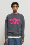 General Idea [XXL Exclusive] UNISEX Garment Dyed Lettering Sweatshirt [GREY]