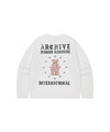 Mahagrid STAR ARCHIVE LONG SLEEVE TEE [WHITE]