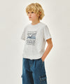 Marithé François Girbaud Kids Book Classic Logo Aerocool Tee Navy