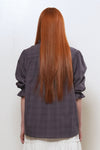 General Idea WOMAN Check Frill Blouse