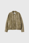 General Idea WOMAN Faux Leather Pocket Blouson Jacket