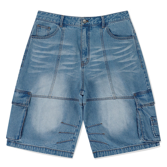 Mahagrid Bermuda Cargo Denim Short