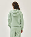 Marithé François Girbaud CLASSIC LOGO DYEING HOODIE ZIPUP
