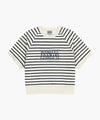 Marithé François Girbaud W VINTAGE CLASSIC LOGO HALF SWEATSHIRT melange gray