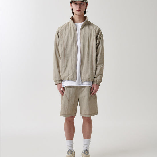 Mahagrid Cover Stitch Nylon Track Short