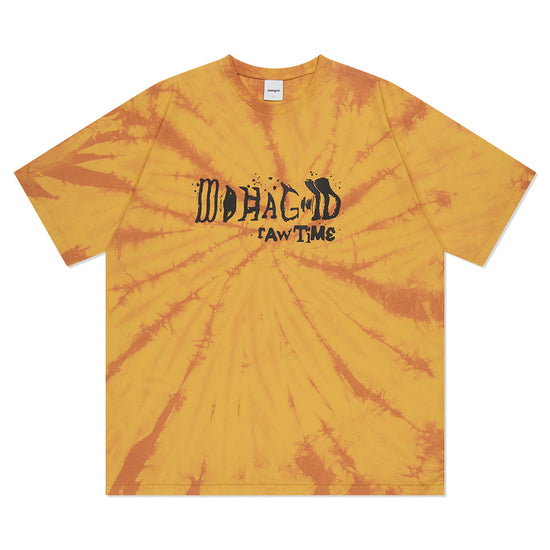 Mahagrid Raw Time Tie Dye Tee [Orange]