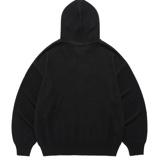 Cavish Rugged Knit Zip Up Hoodie