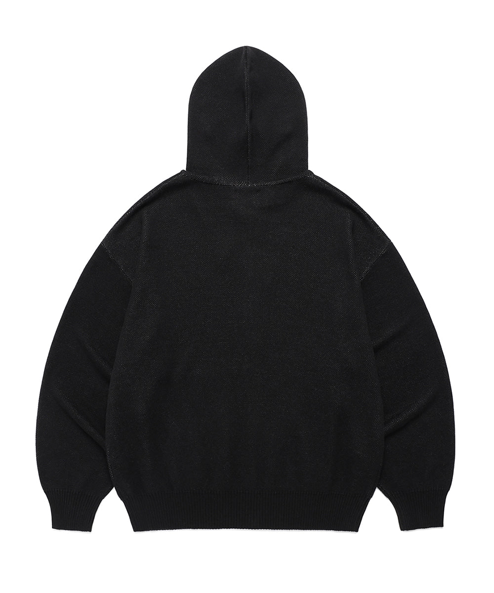 Cavish Rugged Knit Zip Up Hoodie