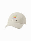 ADLV Colorful AC Bear Embossed Damage Ball Cap
