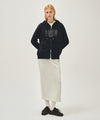 Marithé François Girbaud CLASSIC LOGO APPLIQUE HOODIE ZIPUP light heather gray