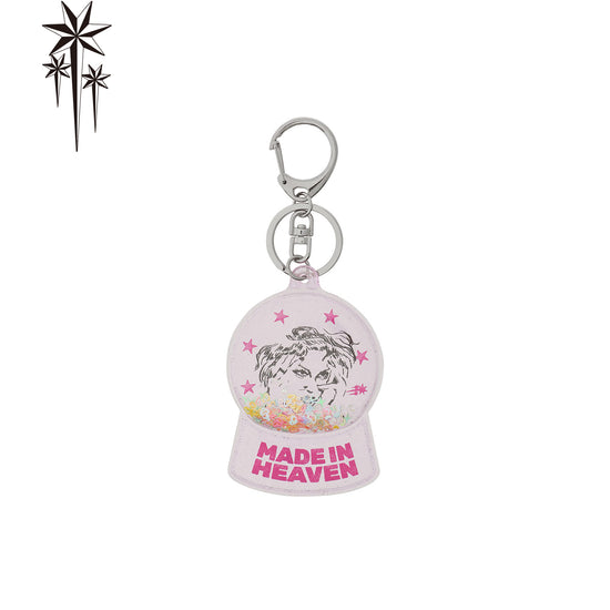 Nice Ghost Club Maniac Girl Snowball Key Chain [Pink]