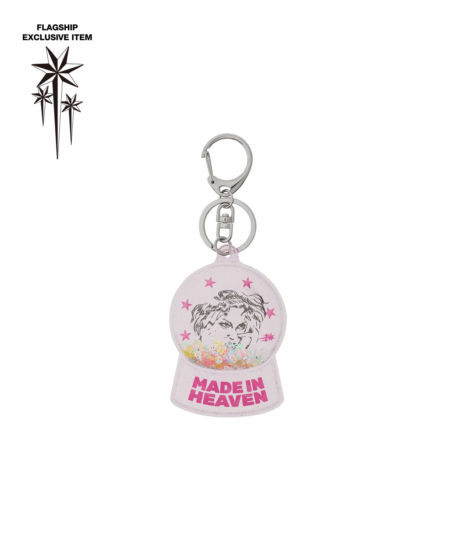 Nice Ghost Club Maniac Girl Snowball Key Chain [Pink]