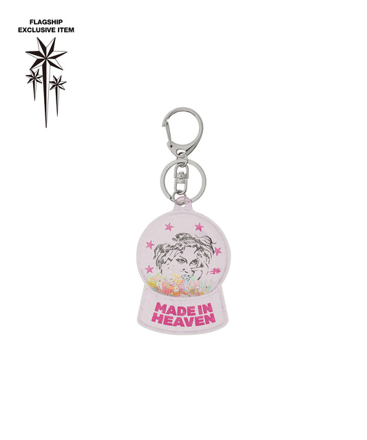 Nice Ghost Club Maniac Girl Snowball Key Chain [Pink]