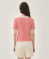 Marithé François Girbaud W STRIPE HENLEY NECK TEE