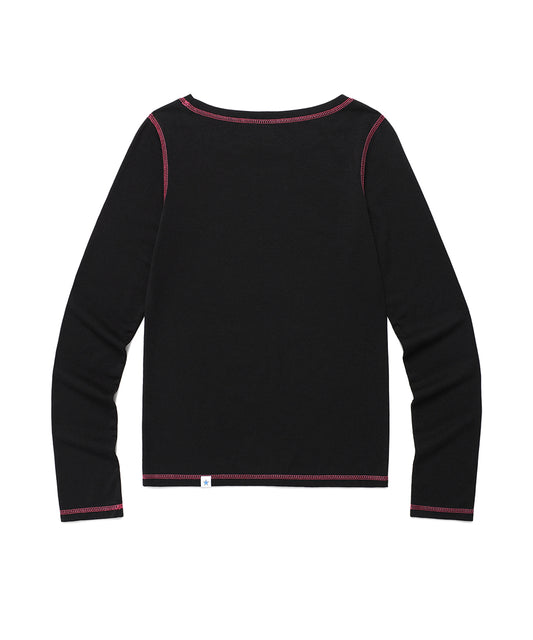 Cavish W ROSE LS TEE