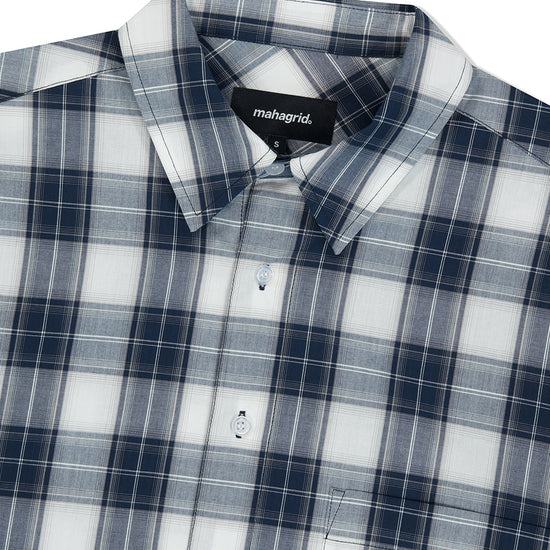 Mahagrid Ombre Check Half Shirt