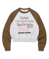 Cavish Women's Raglan Brothers Sweatshirt in Brown