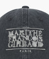 Marithé François Girbaud DRAWING CLASSIC LOGO DAMAGED COVERED CAP pink
