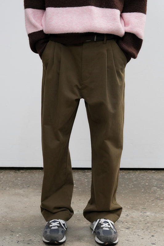 General Idea MAN Wide Double Pleat Chino Pants