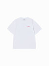 ADLV BASIC LOGO RED FONT SHORT SLEEVE T-SHIRT