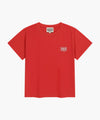 Marithé François Girbaud W ANTIQUE CLASSIC LOGO SLIM CROP TEE red