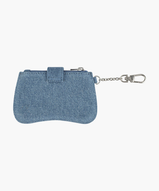 Marithé François Girbaud REGULAR LOGO PEANUT KEYRING WALLET blue