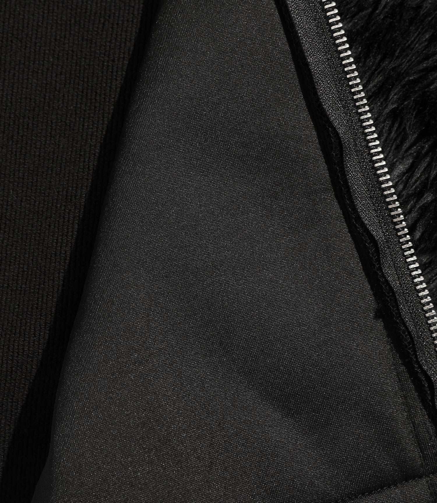 Nice Ghost Club Fur Yeti Zip-Up Hoodie [Black]