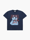 ADLV AE Logo Cat Earplug Artwork Short Sleeve T-Shirt