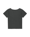 Mahagrid Pigment Groovy One Shoulder Tee in Charcoal