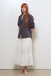 General Idea WOMAN Check Frill Blouse
