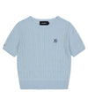 Mahagrid Cable Half Sleeve Knit
