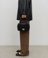 Marithé François Girbaud Classic Logo Square Mini Tote Bag Black