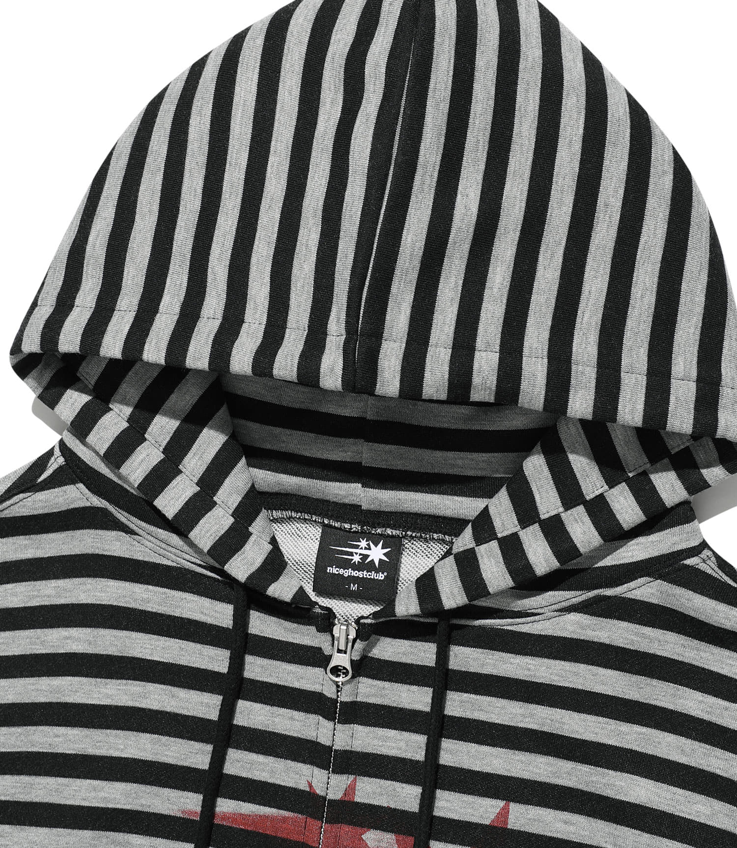 Nice Ghost Club Stripe Rush 3Star Hoodie Zip Up