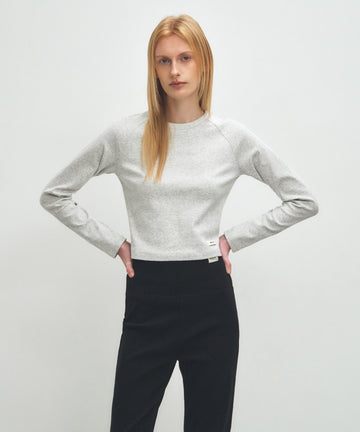 Marithé François Girbaud W BASIC CROP LONG SLEEVE