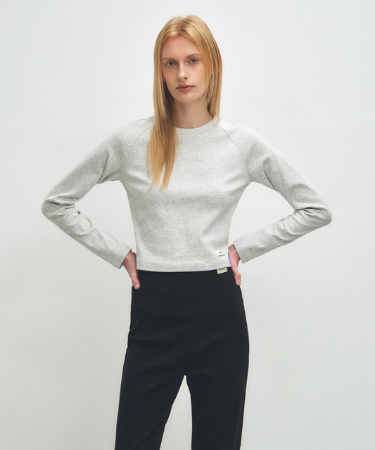 Marithé François Girbaud W BASIC CROP LONG SLEEVE