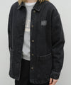 Marithé François Girbaud W French Denim Work Jacket Black