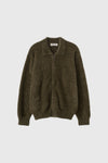 General Idea UNISEX Hairy Zip-Up Collar Cardigan