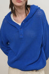 General Idea UNISEX Crochet Hooded Knit
